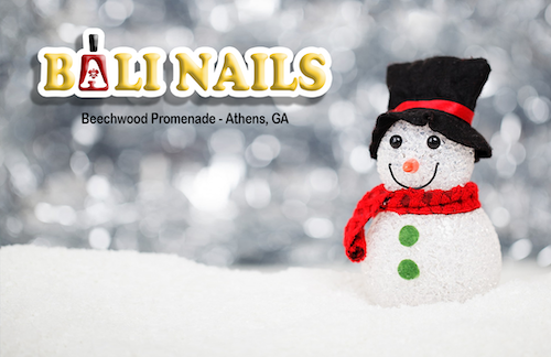 Bali Nails - winter giftcard theme